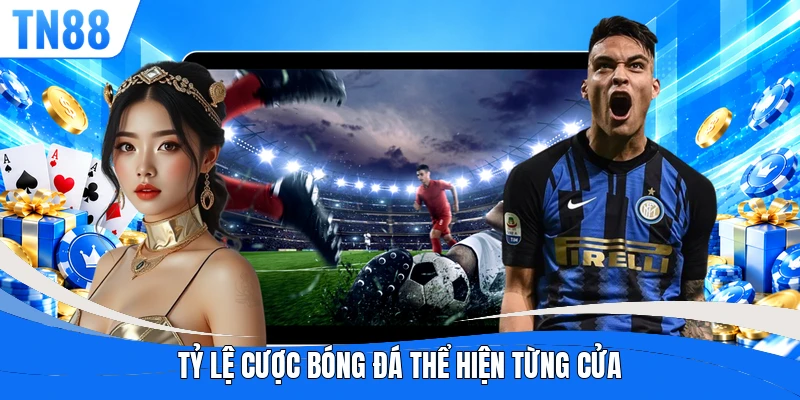 Tỷ lệ cược bóng đá thể hiện từng cửa